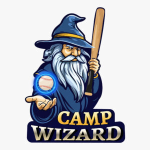 Wizard holding bat and glowing baseball